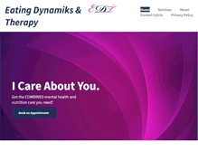 Tablet Screenshot of eatingdynamiksandtherapy.com